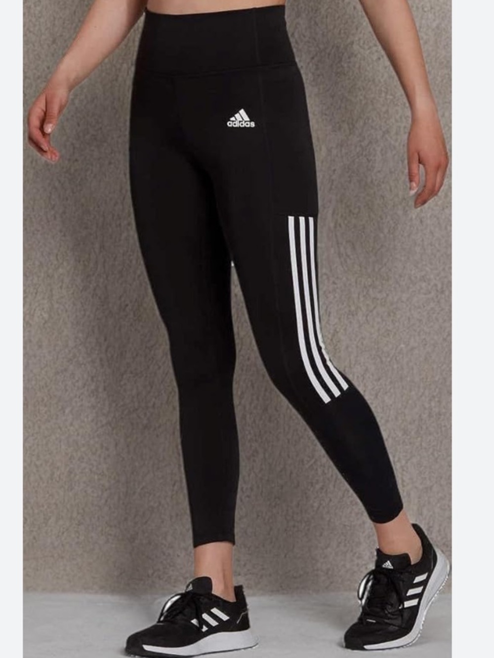 Adidas Aeroready Optimus 3-Stripes Full Length Leggings Size Small